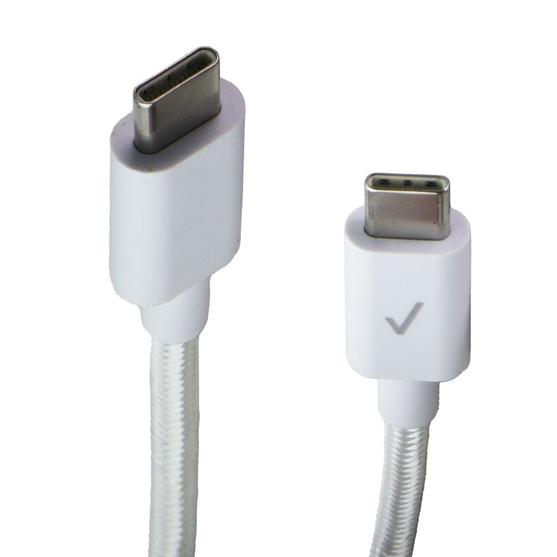 Verizon USB-C to C 10 Foot long Braided Charging Cable - White (CAB10CTOCBWHT-A)