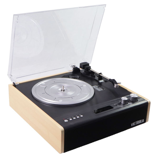 Victrola Eastwood 3-Speed Bluetooth Turntable with Built-in Speakers - Bamboo