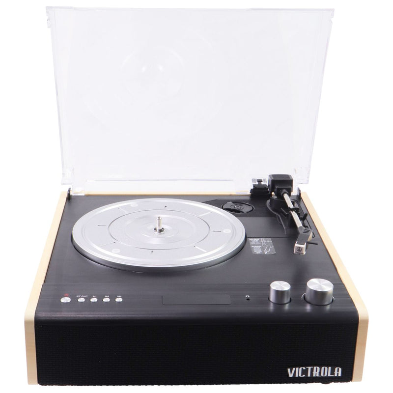 Victrola Eastwood 3-Speed Bluetooth Turntable with Built-in Speakers - Bamboo
