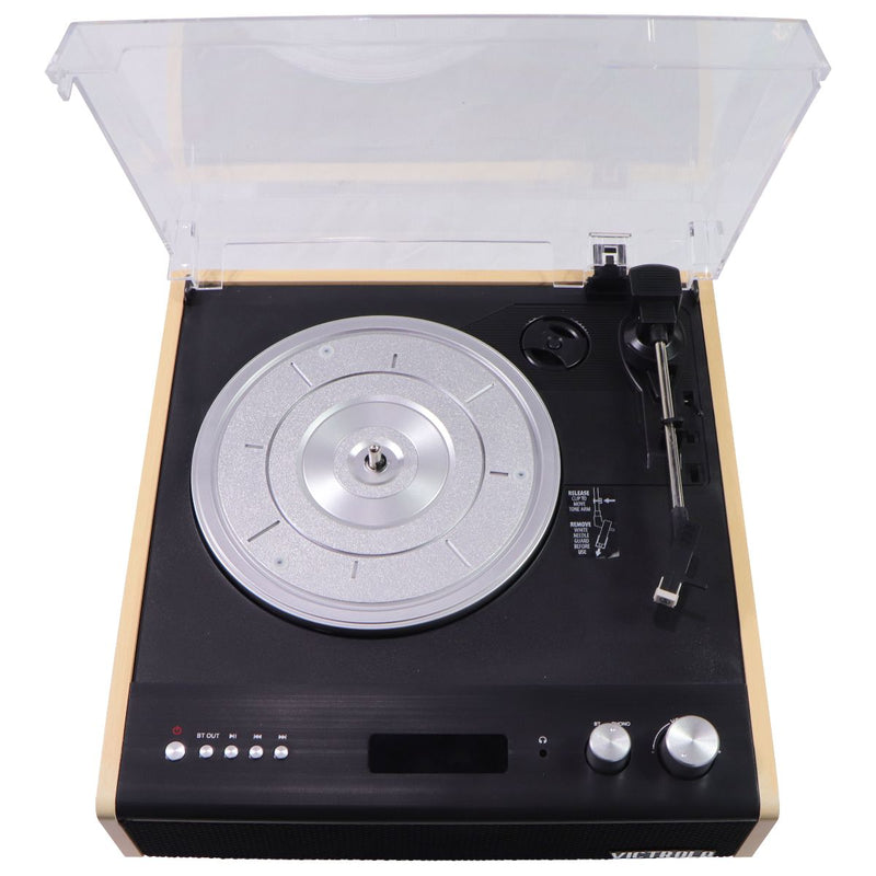 Victrola Eastwood 3-Speed Bluetooth Turntable with Built-in Speakers - Bamboo