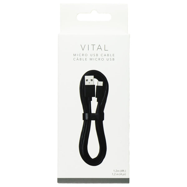 VITAL (4-Ft) Micro-USB to USB Charging Cable - Black (8080451)