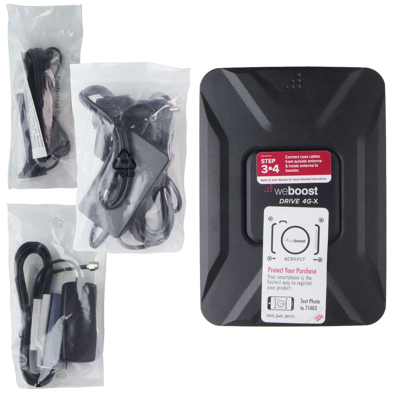 weBoost Drive 4G-X Vehicle Booster Kit for 4G Devices - Black (470510)