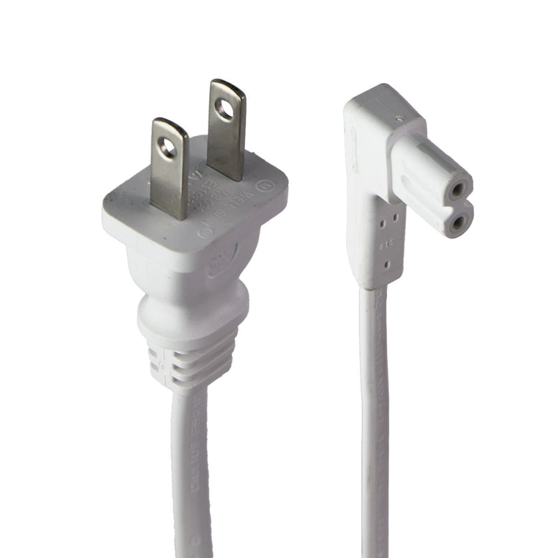 Well Shin (2M/6-Ft) 7A/125V Power Cord 2-Prong Wall Plug White E115330 / WS-004