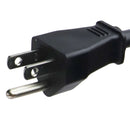 Well Shin AC Power Y-Splitter Cable - 1 Male to 2 Female - Black / 18-in