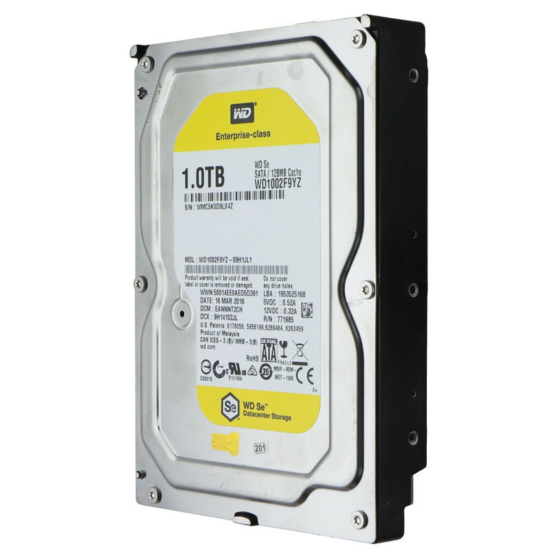 Western Digital Yellow SE Hard Drive 7200 RPM SATA III 3.5" - 1TB / WD1002F9YZ