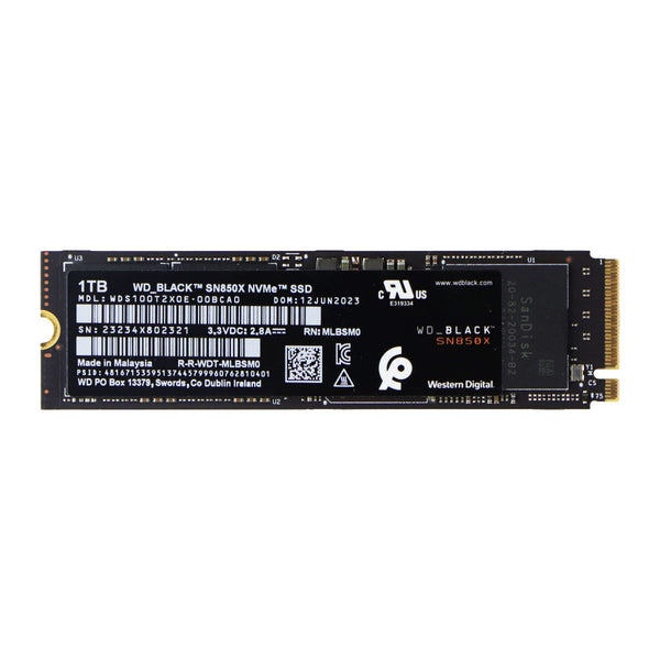 Western Digital (1TB) WD_BLACK M.2 2280 SN850X PCIe Gen4 NVMe SSD (WDS100T2X0E)