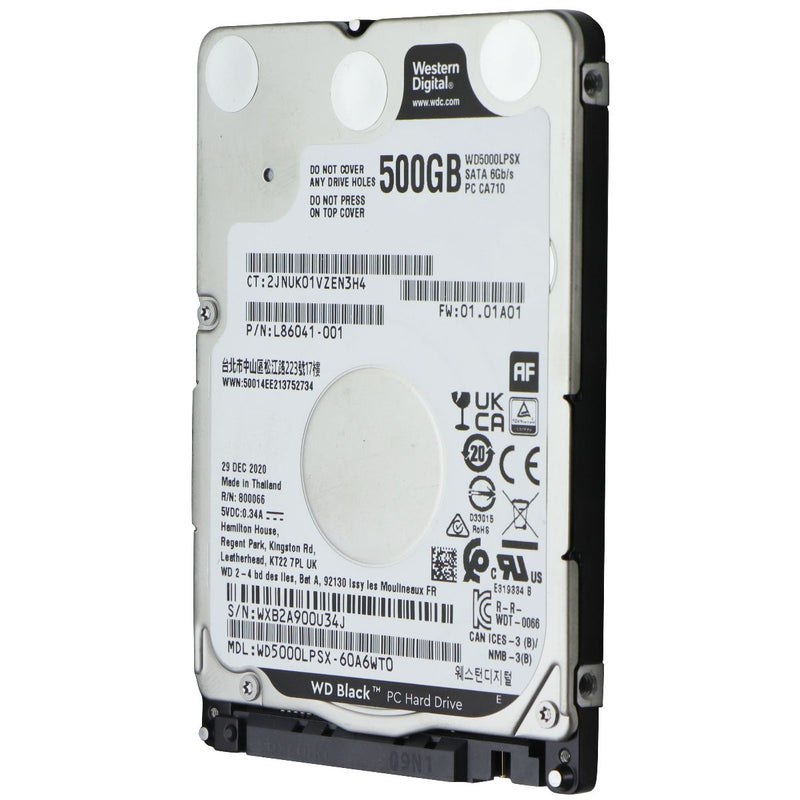 Western Digital Black 500GB 2.5-inch Internal SATA HDD (WD5000LPSX)