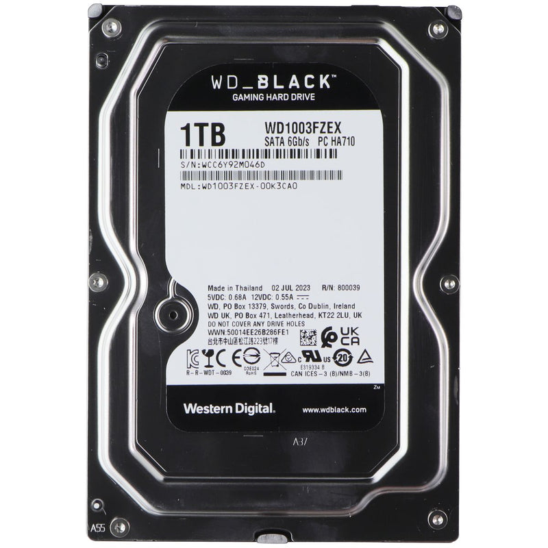 Western Digital 1TB WD Black Performance Internal Hard Drive HDD - 7200 RPM