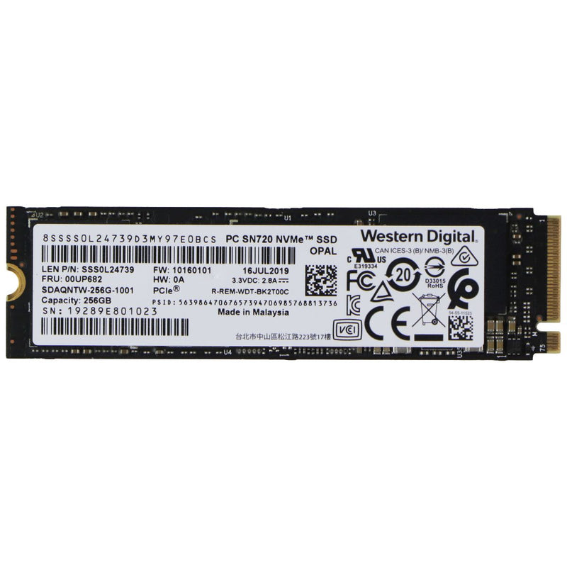 Western Digital 256GB NVME M.2 2280 Internal SSD (SDAQNTW-256G-1001)