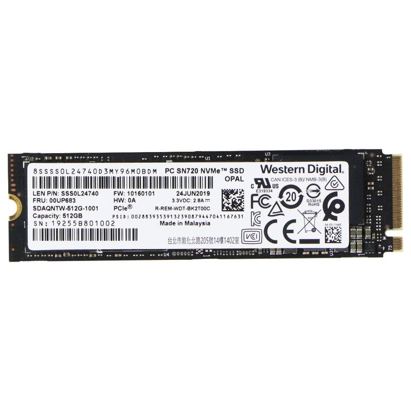 Western Digital 512GB NVME M.2 2280 Internal SSD (SDAQNTW-512G-1001)