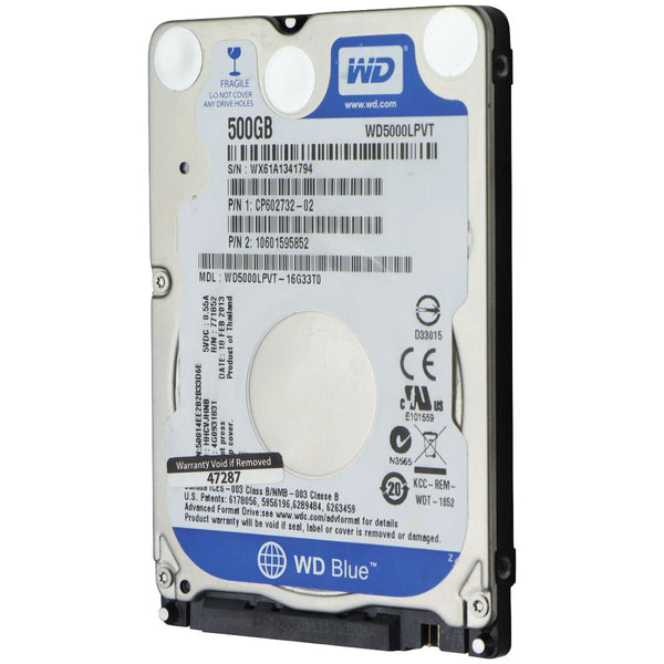 Western Digital Blue 2.5-inch SATAII Hard Drive - 500GB / WD5000LPVT / 5400RPM