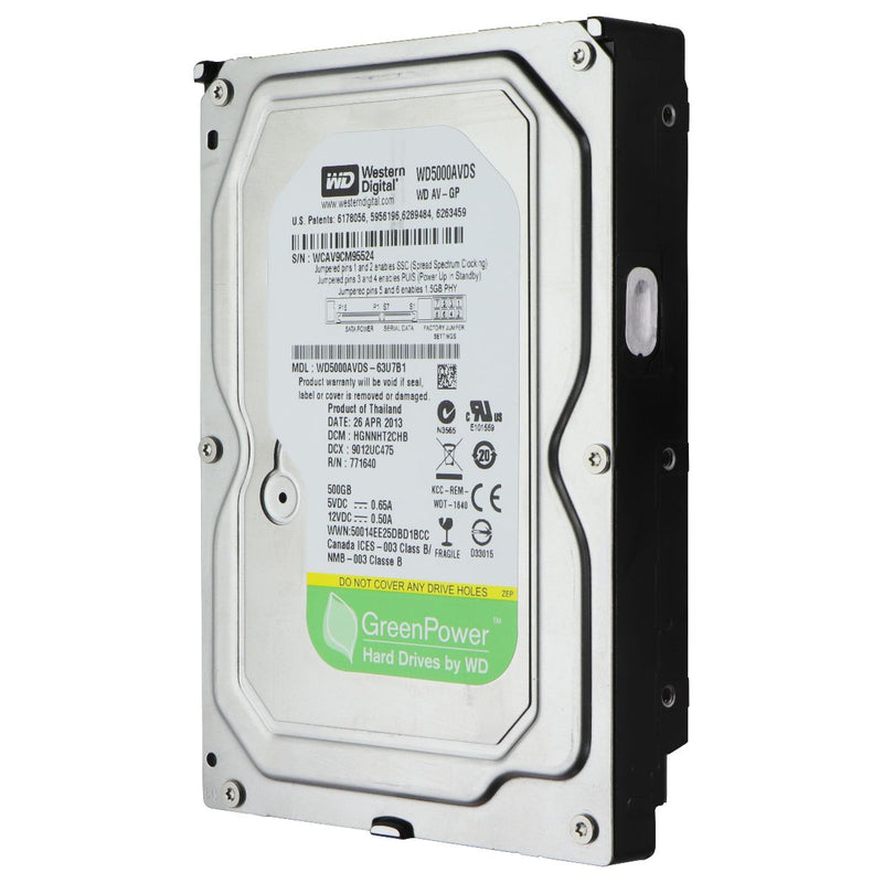 Western Digital GreenPower 3.5" SATA II Desktop Hard Drive - 500GB (WD5000AVDS)