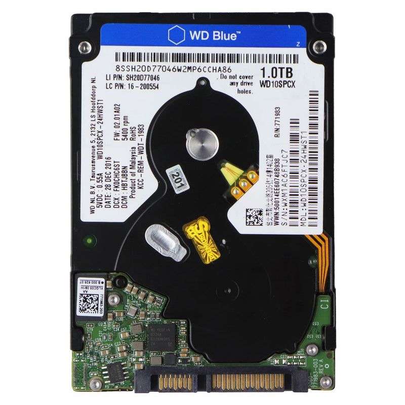 WD Blue (1TB) Internal HDD Hard Drive - 2.5 Inch SATA 6Gb/s 5400 RPM (WD10SPCX)