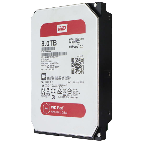 Western Digital Red NAS Hard Drive 8TB SATA III/128MB (WD80EFZX)
