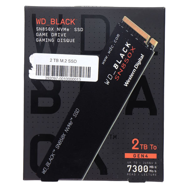 Western Digital (2TB) WD_BLACK M.2 2280 SN850X PCIe Gen4 NVMe SSD (WDS200T2X0E)