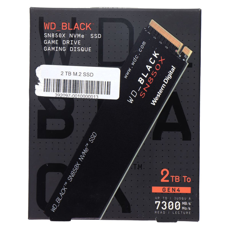 Western Digital (2TB) WD_BLACK M.2 2280 SN850X PCIe Gen4 NVMe SSD (WDS200T2X0E)