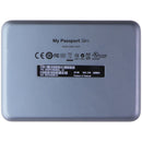 WD My Passport Slim (2TB) Portable Metal External Hard Drive USB 3.0 - Silver