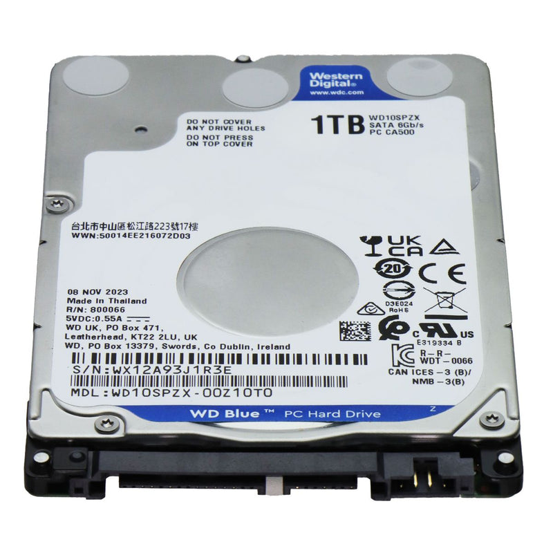 Western Digital 1TB 2.5-inch SATA III Internal Hard Drive (WD10SPZX-00Z10T0)
