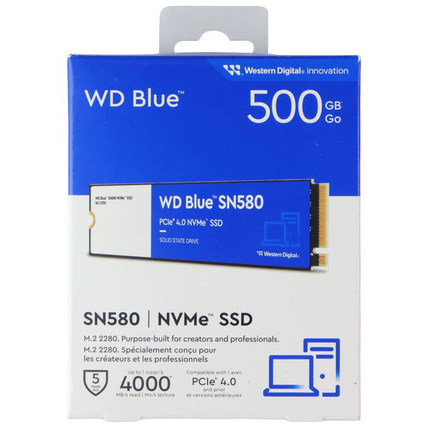 Western Digital 500GB WD Blue SN580 NVMe 2280 Internal SSD (WDS500G3B0E)