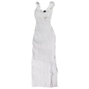Windsor (Viscose/Nylon/Polyester) Dress (D3571) - White (Medium)