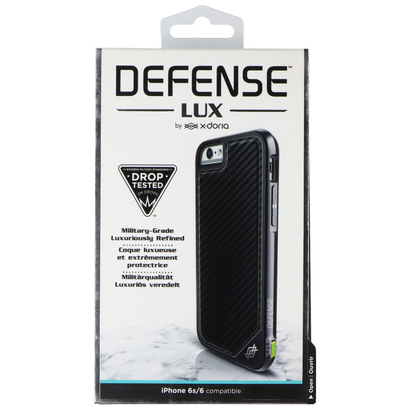 X-Doria Defense Lux Phone Case for Apple iPhone 6s/6 - Black Carbon Fiber
