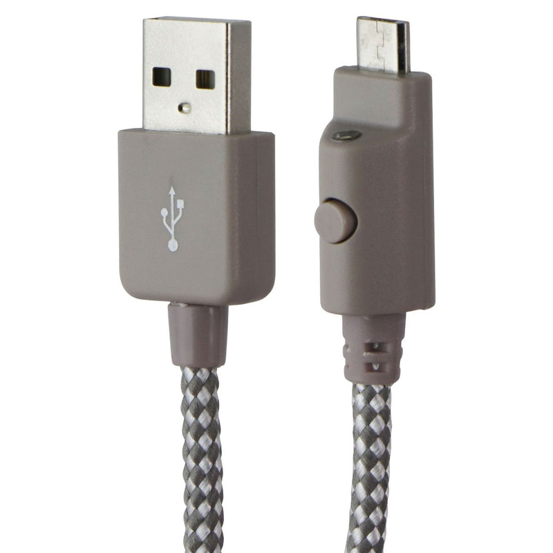 Xentris Wireless 6-foot (Micro-USB) to USB Braided Cable with LED - Beige