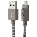 Xentris Wireless 6-foot (Micro-USB) to USB Braided Cable with LED - Beige
