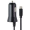 XQISIT (4.8A) Dual Car Charger with Lightning 8-Pin & USB Port - Black