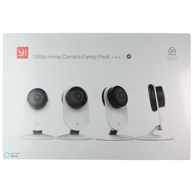 YI (1080p) Home Camera Family Pack (4 Cameras) - White