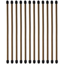 12X Nite Ize (6-inch) GearTie Re-useable Twist Tie for Cables & More - Brown