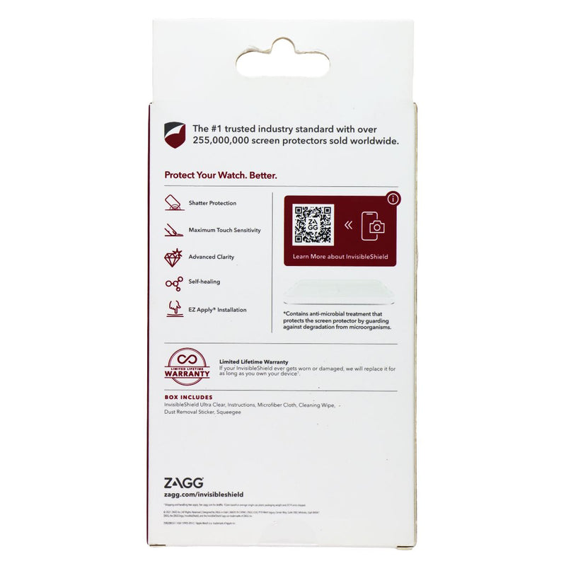 ZAGG Invisible Shield Ultra Clear Screen Protector for Apple Watch Series 7 45mm