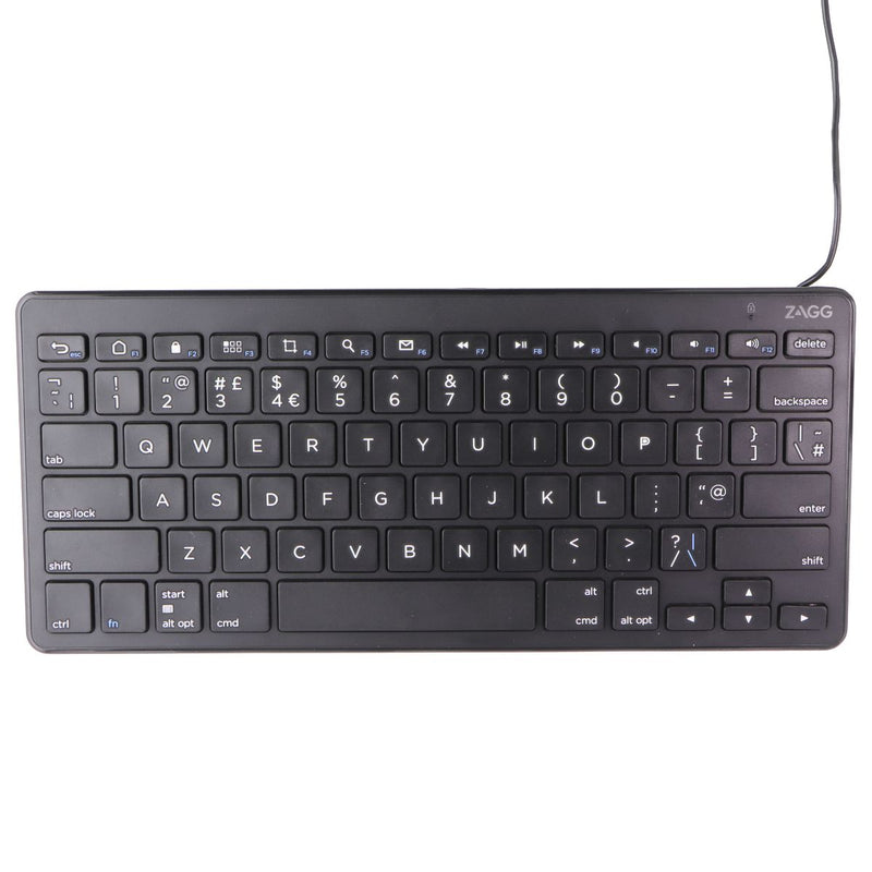 ZAGG Full Size Wired Keyboard w/USB-C Cable for Windows/PC/Laptop - UK ENGLISH