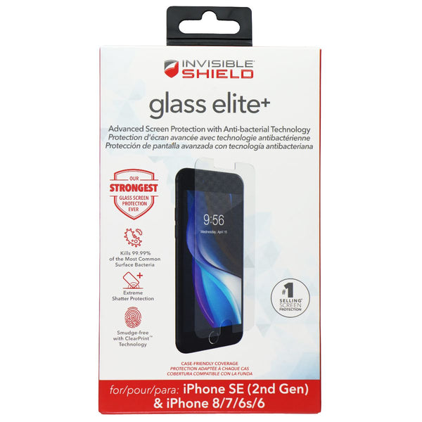 ZAGG (Glass Elite+) Screen for iPhone SE (2nd Gen) / 8 / 7 / 6s - Clear