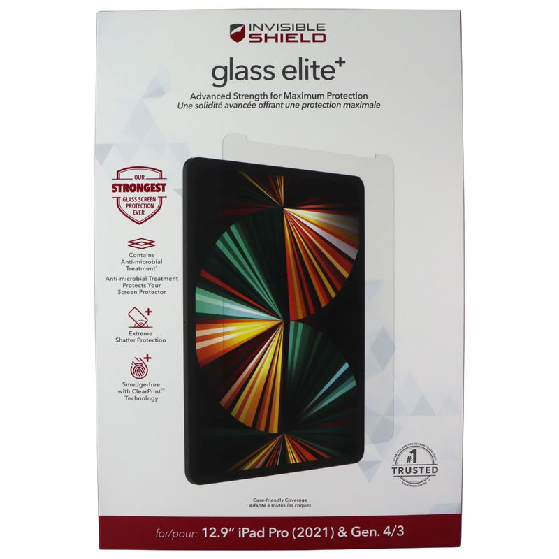 ZAGG InvisibleShield (Glass Elite+) for Apple iPad Pro 12.9 (2021) & Gen 4/3