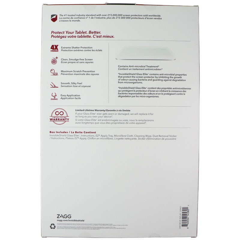 ZAGG InvisibleShield (Glass Elite+) for Apple iPad Pro 12.9 (2021) & Gen 4/3