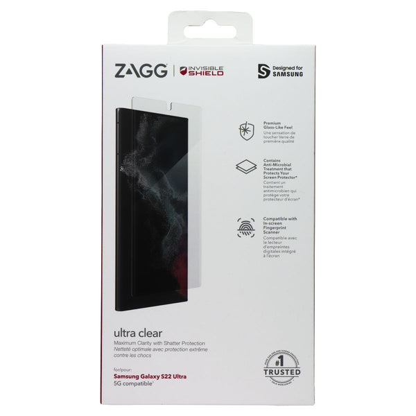ZAGG Invisible Shield Ultra Clear Screen Protector for Samsung Galaxy S22 Ultra