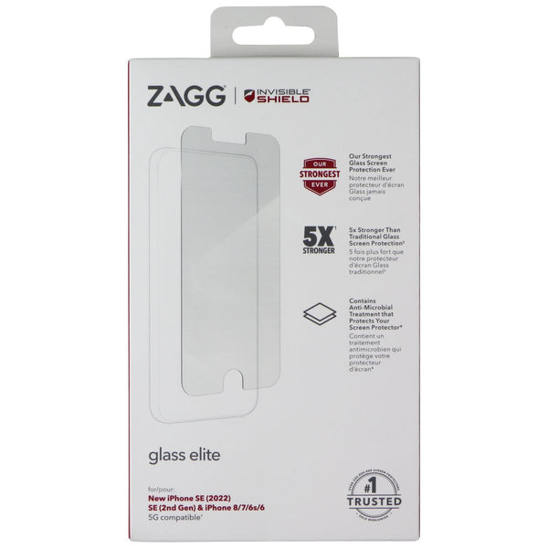 ZAGG Glass Elite Screen Protector for Apple iPhone SE (2nd/3rd Gen)/8/7/6s/6