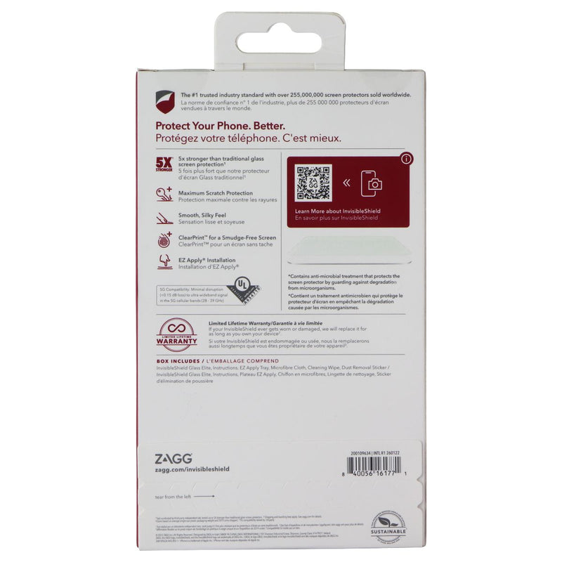 ZAGG Glass Elite Screen Protector for Apple iPhone SE (2nd/3rd Gen)/8/7/6s/6