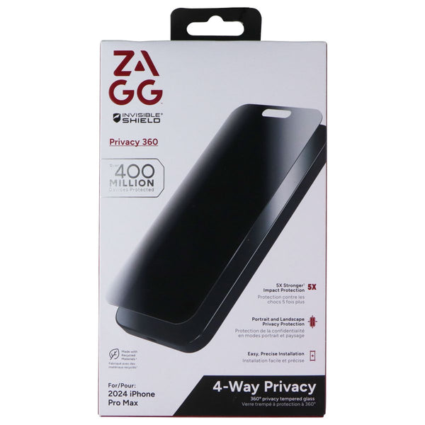 ZAGG Invisible Shield 4-Way Privacy 360 Screen Protector for iPhone 16 Pro Max