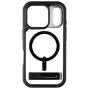 ZAGG Rainier Case with Kickstand for MagSafe for iPhone 17 Pro - Black/Clear