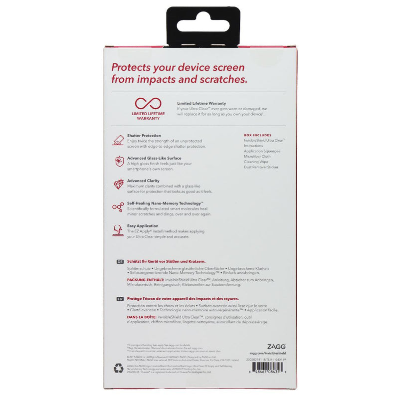 ZAGG Invisible Shield Ultra Clear Screen Protector for Huawei P30