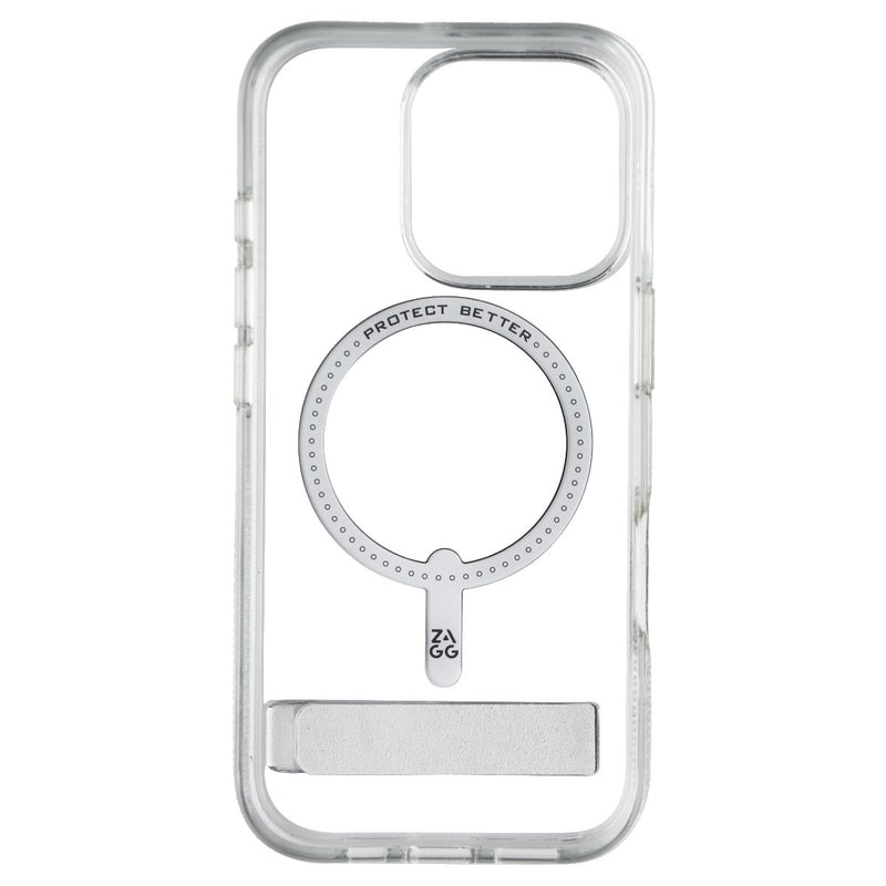 ZAGG Santa Cruz Snap Kickstand Case for MagSafe for Apple iPhone 16 Pro Clear