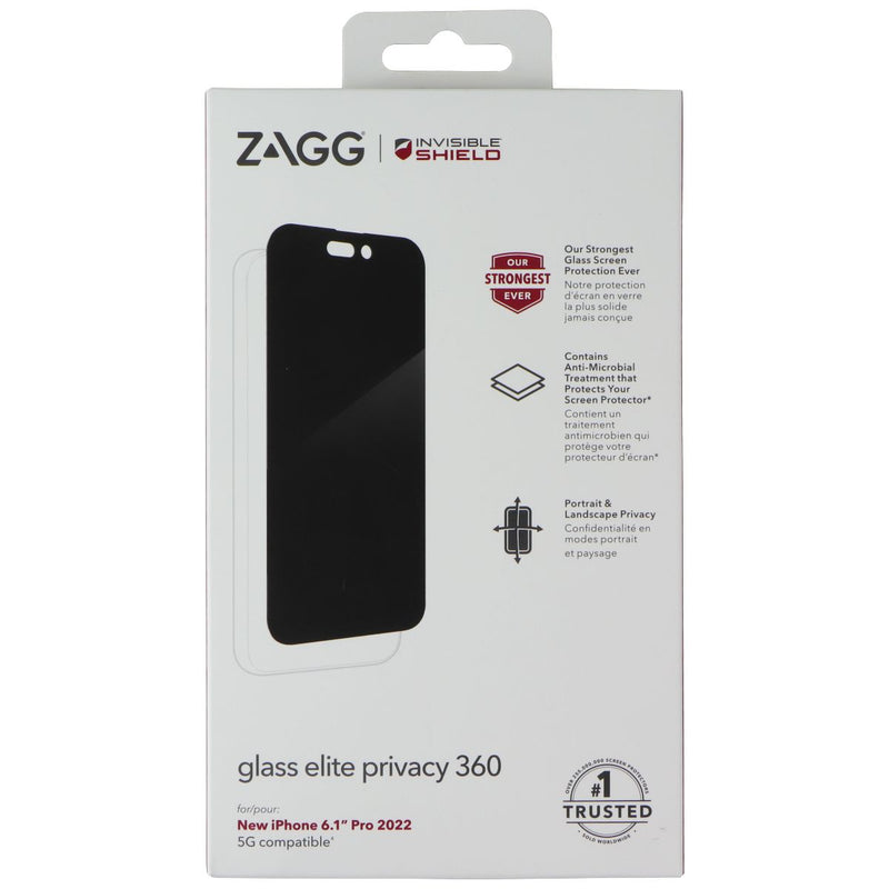 ZAGG Glass Elite Privacy 360 Screen Protector for Apple iPhone 14 Pro