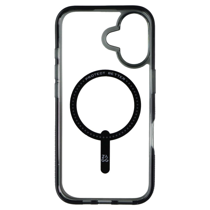 ZAGG Santa Cruz Snap Case for MagSafe for Apple iPhone 16 - Clear / Black