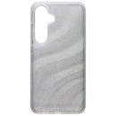 ZAGG Milan Series Case for Samsung Galaxy S25 - Glitter Swirl Silver