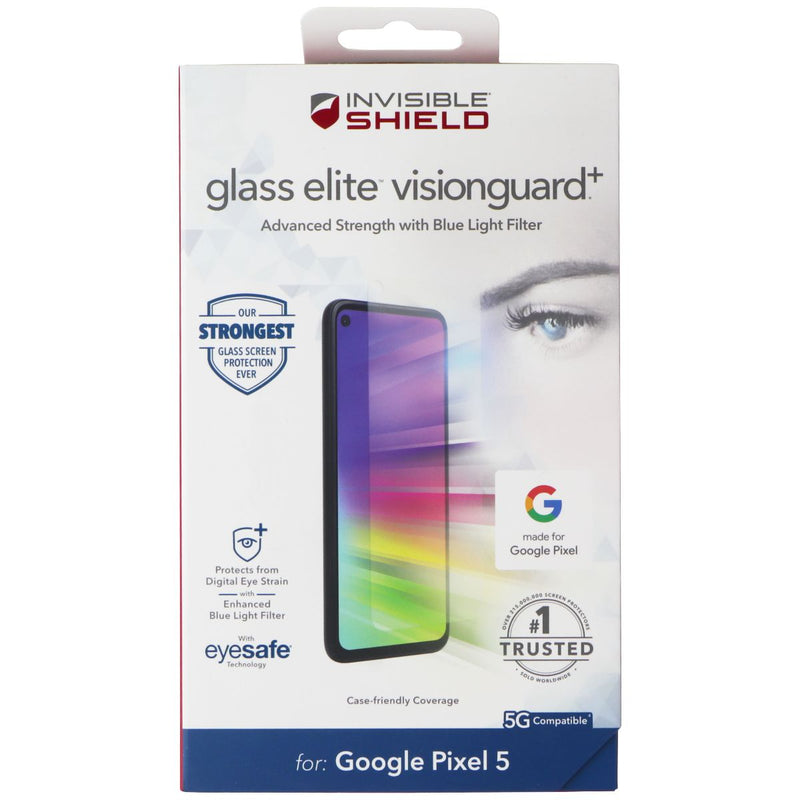 ZAGG (Glass Elite VisionGuard+) Screen Protector for Google Pixel 5 - Clear