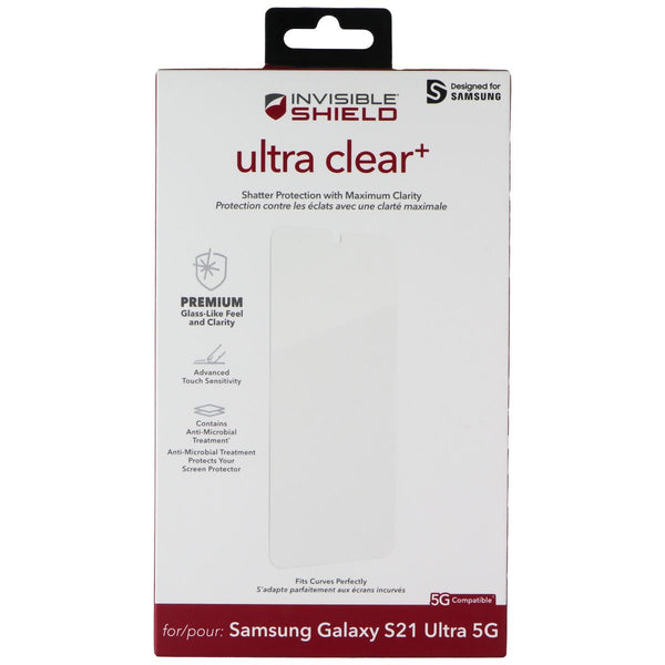 ZAGG InvisibleShield (Ultra Clear+) Screen Protector for Galaxy S21 Ultra 5G