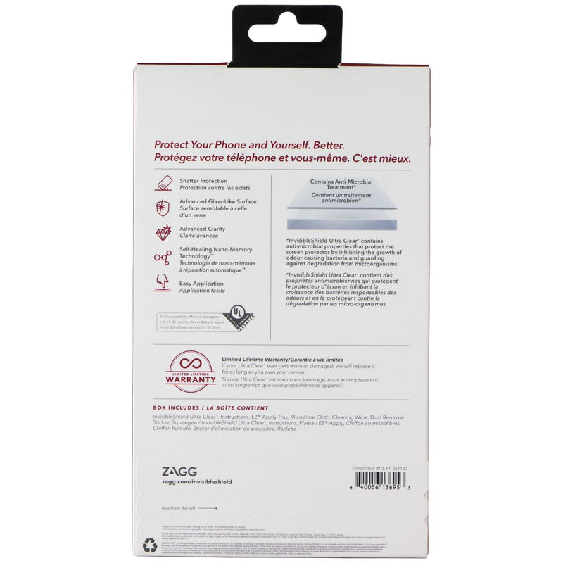 ZAGG InvisibleShield (Ultra Clear+) Screen Protector for Galaxy S21 Ultra 5G