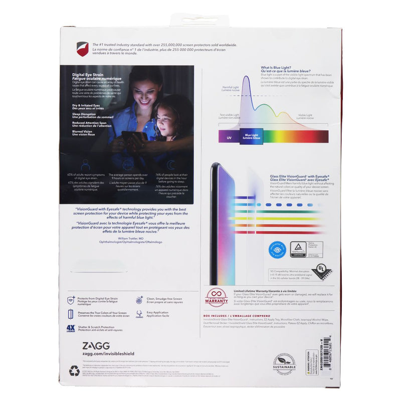 ZAGG Glass Elite VisionGuard for iPad Pro 11-inch (Gen 4/3/2/1) & Air (Gen 5/4)
