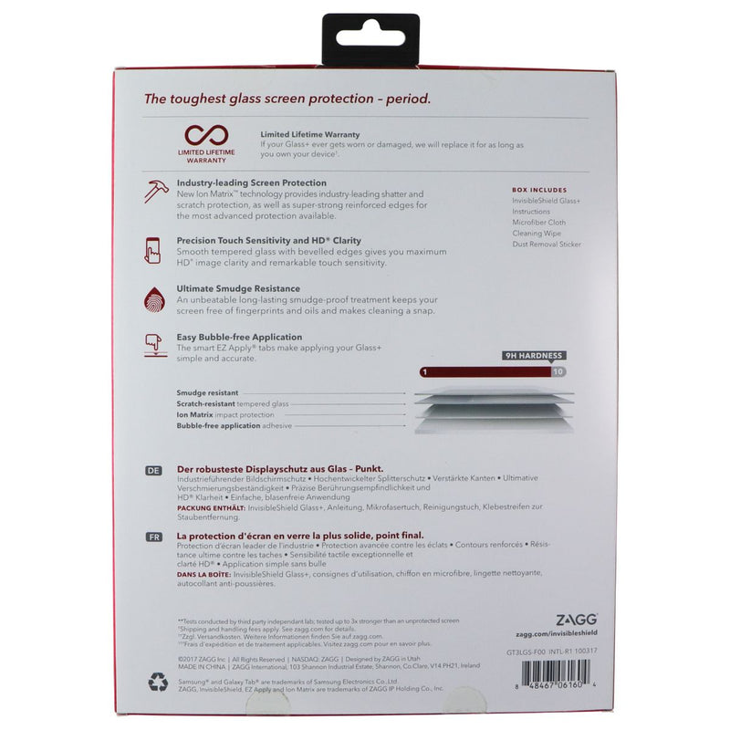 ZAGG InvisibleShield (Glass+) Screen Protector for Samsung Galaxy Tab S3